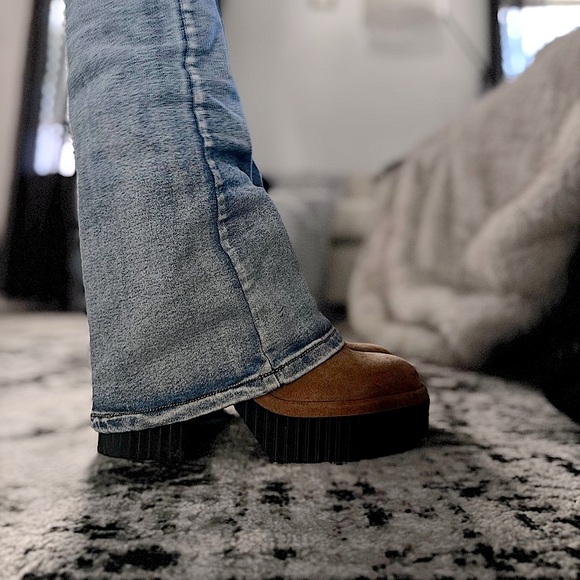 GIANNI BINI Ryker (SIZE 10) Tan Suede Platform Ankle Boots - Picture 6 of 10